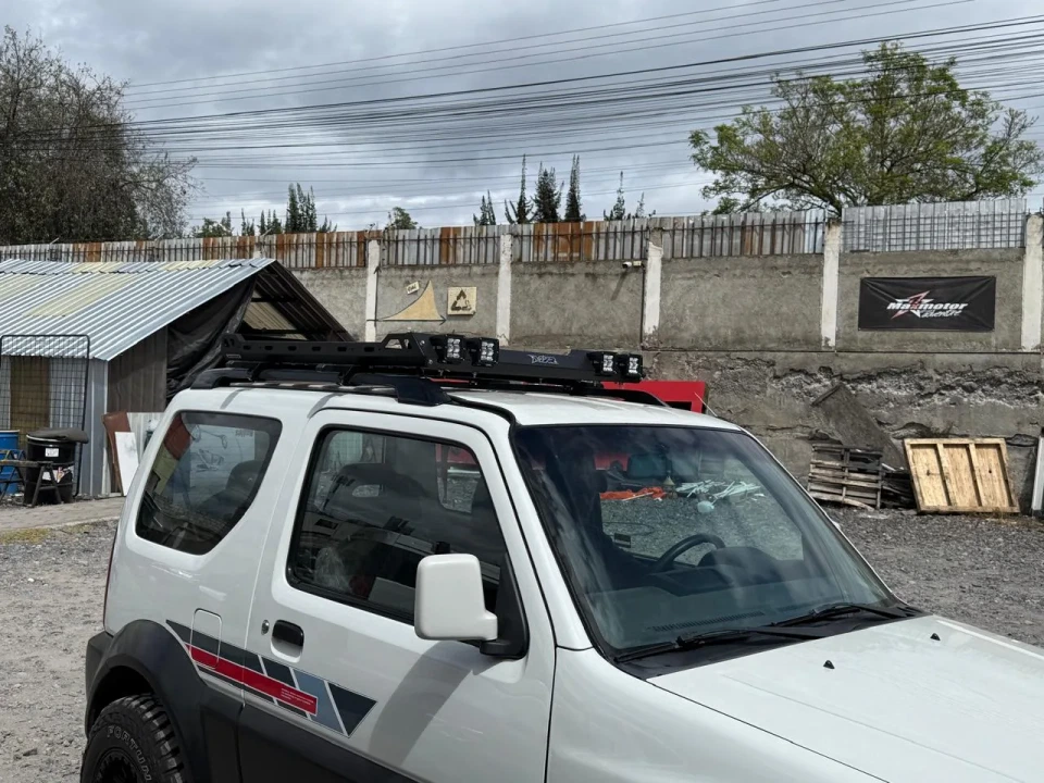 Carga y portaequipaje para Suzuki Jimny. Proyecto Maxmotor 4x4.