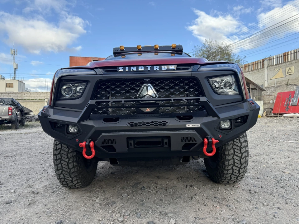 Protección frontal para Sinotruk Bolden. Proyecto Maxmotor 4x4.