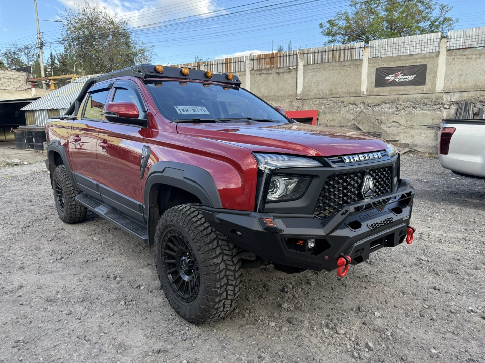Protección frontal para Sinotruk Bolden. Proyecto Maxmotor 4x4.