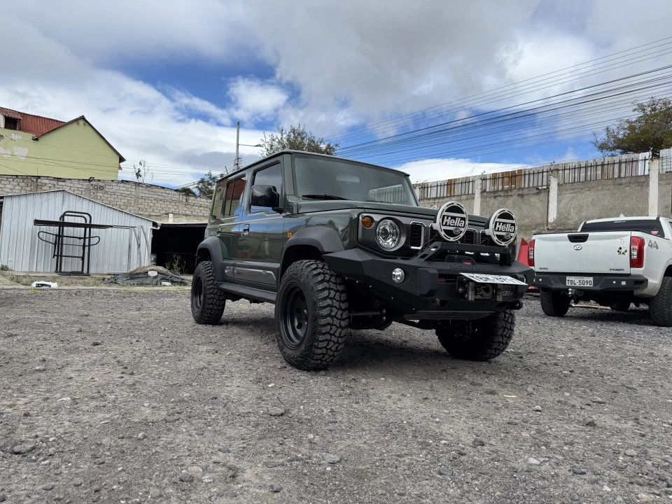 Protección frontal para Suzuki Jimny. Proyecto Maxmotor 4x4.
